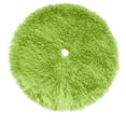 thumbnail image 1 of Christmas Tree Skirt 31 Inch Green Long Plush Soft Texture Covers Tree Stand and Wires Perfectly Non-Slip Washable Durable for Christmas Home Party Decoration Style, 1 of 6