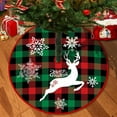 thumbnail image 1 of Christmas Tree Skirt 35 Inch Square Printed Design Polyester Fabric Holiday Decor Gift Display Mat Tree Bottom Decoration Festive Christmas Home Decor, 1 of 6