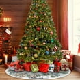 thumbnail image 1 of Christmas Tree Skirt 36 Inch Classic Design for Holiday Season Decor and Festive Home Party Setup, 1 of 7