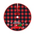 thumbnail image 1 of Christmas Tree Skirt 36 Inches Tree Skirt Christmas Decorations Xmas Mat Indoor Outdoor Home for Merry Christmas Party Fun New Year Holiday Farmhouse Plaid Reindeer Printed Decor, 1 of 8