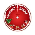 thumbnail image 1 of Christmas Tree Skirt 36 inch, Black and Red Plaid Buffalo Elk Decorations for 5FT 6FT 7FT Xmas Tree, 1 of 1