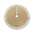 thumbnail image 1 of Christmas Tree Skirt 47 Inch, Khaki Sequin Cloth Tree Base Decoration, Reusable Holiday Tree Bottom Cover for Home, Mall, or Event Displays, 1 of 5