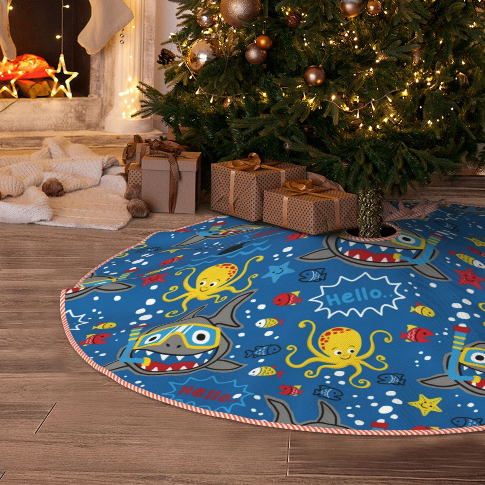 Christmas Tree Skirt, Animals1 Christmas Decorations Funny Tree Mat