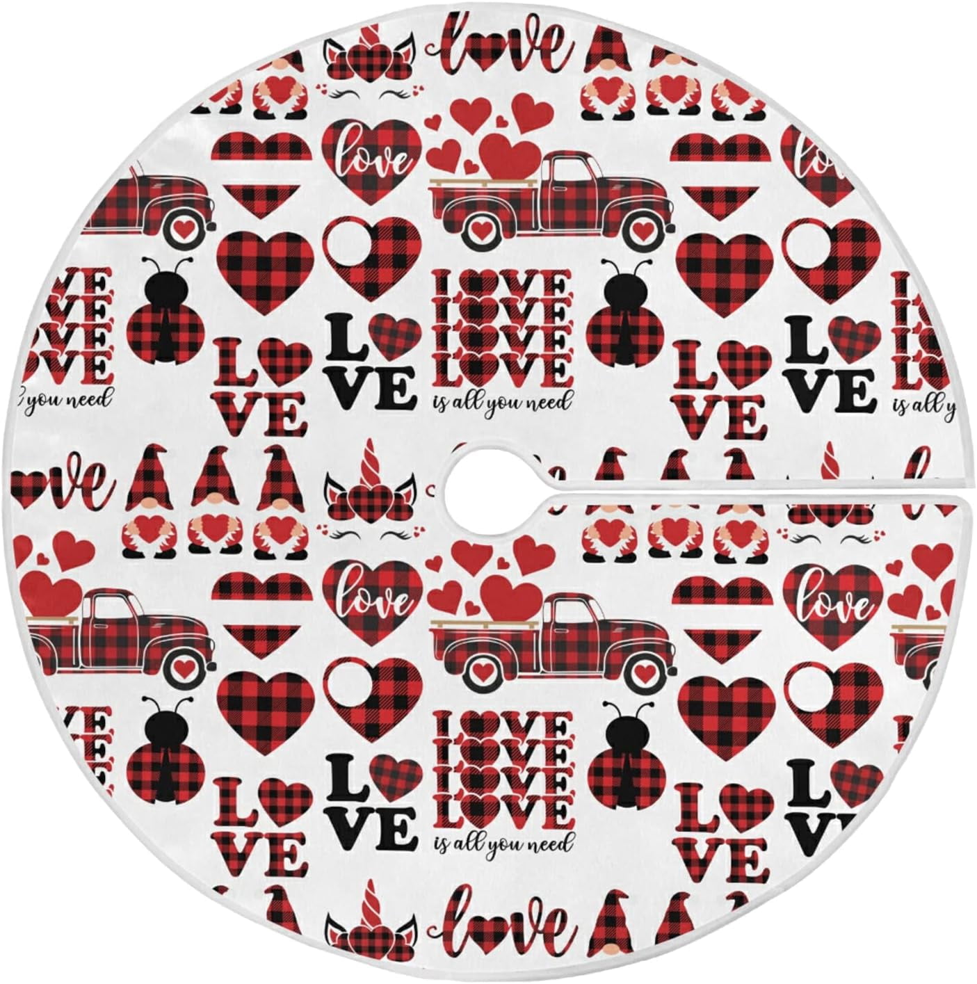 Christmas Tree Skirt Blue Silver Xmas Tree Base Cover Mat Party Home