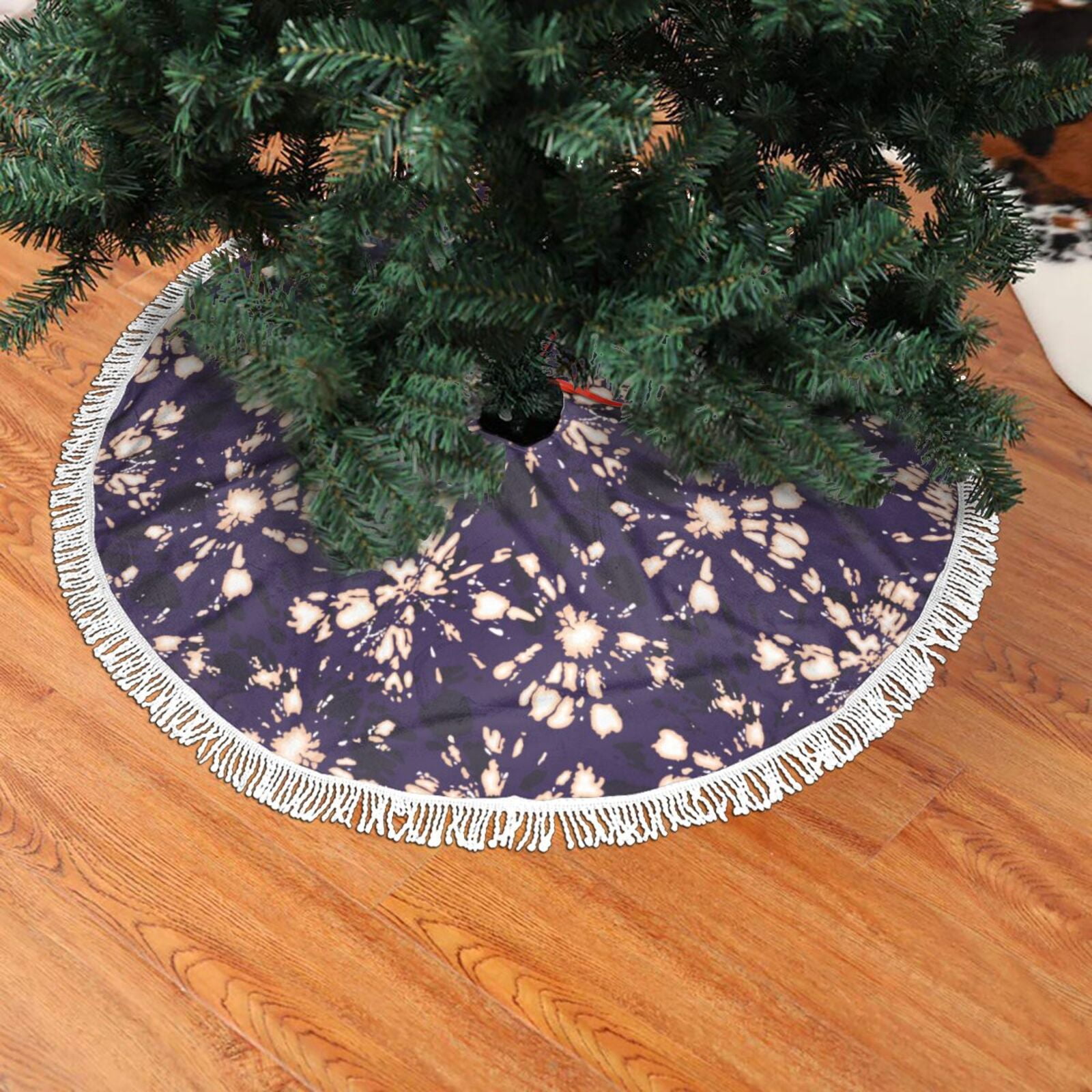 Christmas Tree Skirt, Boho style pattern Christmas Tree Decorations