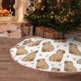 Christmas Tree Skirt, Capybara Grass Christmas Decorations Funny Tree