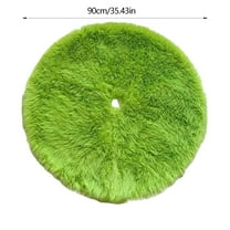 Christmas Tree Skirt Carpet 35.4INCH Snowflake Red Plaid Mat For Home Xmas Tree Year Decor Noel Apron Ornaments