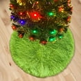 thumbnail image 1 of Christmas Tree Skirt Carpet for Christmas Decorations, Beautiful Soft Tree Skirts for Xmas Home Decor 30.71 Inch Green, 1 of 6