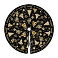 thumbnail image 1 of Christmas Tree Skirt, Christmas Tree Base Apron, 47 Inch Round Plush Printed Tree Skirt with Golden Snowflake and Star Patterns, Soft Polyester Material, Festive Holiday Decoration for Home, 1 of 6