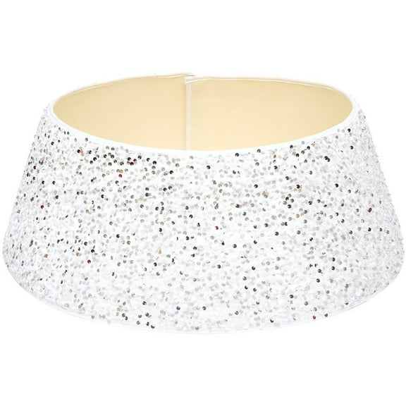 Christmas Tree Skirt Christmas Tree Collar Glitter Christmas Tree Base Cover Christmas Tree Ring Decorative for Holiday Home Party Decor Ornaments -Gold