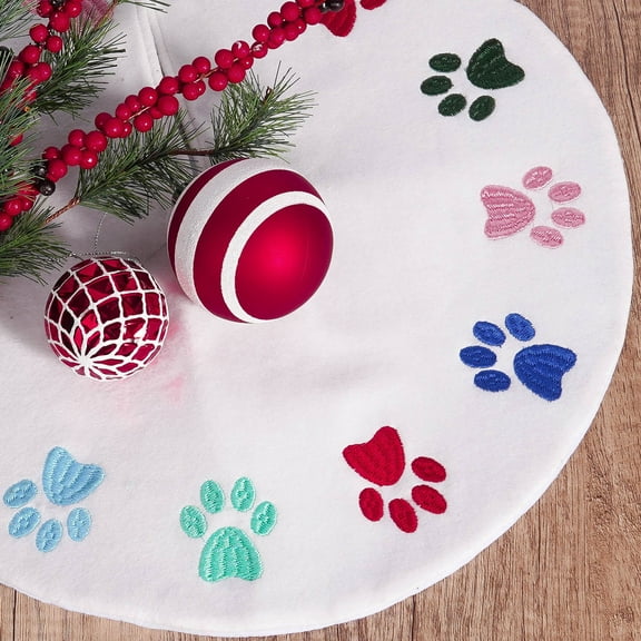 Christmas Tree Skirt,Christmas Tree Cover Base,Christmas Tree Collar Base,Christmas Tree Stand Cover,Mini Christmas Tree Skirt,Santa Claus Christmas Holiday Xmas Tree Skirt,Xmas New Year Party