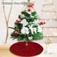 thumbnail image 1 of Christmas Tree Skirt Christmas Tree Rug Carpet Tabletop Xmas Tree Skirt Holiday Tree Mat Christmas Base Cover Christmas Floor Mat for Xmas New Year Holiday Party Supply - 18inch, Red, 1 of 6