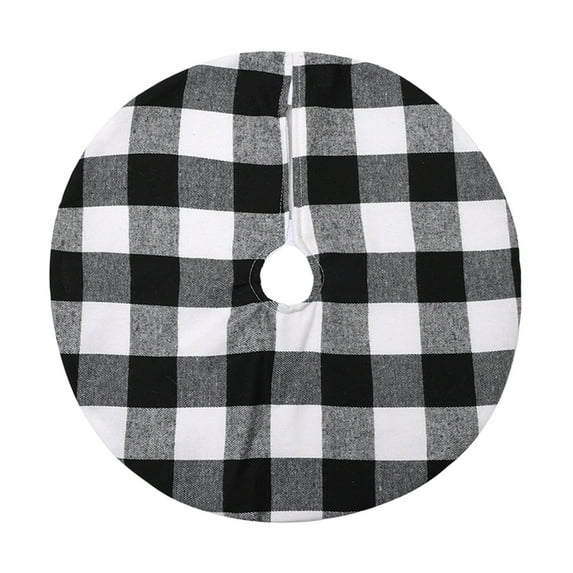 Christmas Tree Skirt, Classic Plaid Design with Easy Installation, Enhances Holiday Decor, Cozy and Durable Fabric, Ideal for Festive Home Celebrations and Gifting