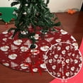 thumbnail image 1 of Christmas Tree Skirt,Classic Red Tree Skirts Santa Claus Patterned Christmas Decor Mat Cloth Tree Bottom Apron Decoration for Holiday Party Scene Decoration, 1 of 6