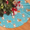 Christmas Tree Skirt Cute Dog Funny Green_A Halloween Tree