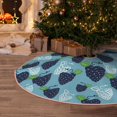 Christmas Tree Skirt Cute Grape Blue Halloween Tree Skirt Winter Fall