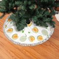 thumbnail image 1 of Christmas Tree Skirt, Cute Sweet Cantaloupe Christmas Tree Decorations Indoor, Tree Skirts Mat With Tassel Trim for Halloween New Year Holiday Christmas Party Decor 30 Inches, 1 of 7