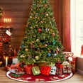 thumbnail image 1 of Christmas Tree Skirt Decorations Santa Claus Snowflake Christmas Tree Skirt Exquisite Tree Bottom Decoration Tree Skirt, 1 of 8