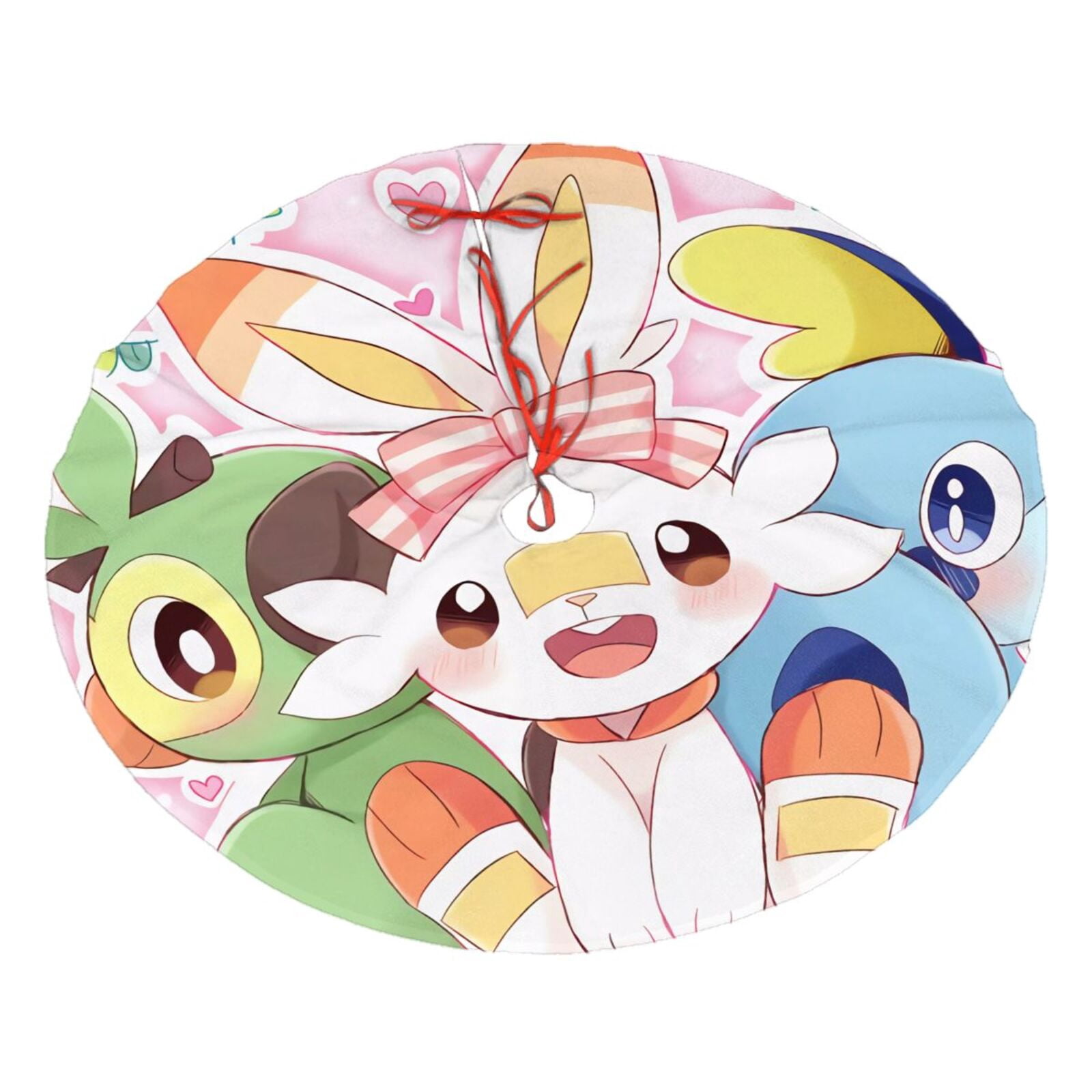 Christmas Tree Skirt Decorations Scorbunny Pokemon Christmas Tree Plush