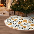 Christmas Tree Skirt, Dog Faces Christmas Decorations Funny Tree Mat