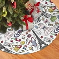 Christmas Tree Skirt Eiffel Tower Fancy Halloween Tree Skirt Fall