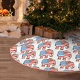 Christmas Tree Skirt, Elephant Christmas Decorations Funny Tree Mat