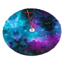 Christmas Tree Skirt Galaxy Xmas Tree Skirt Decoration for Home Holiday Party 48"