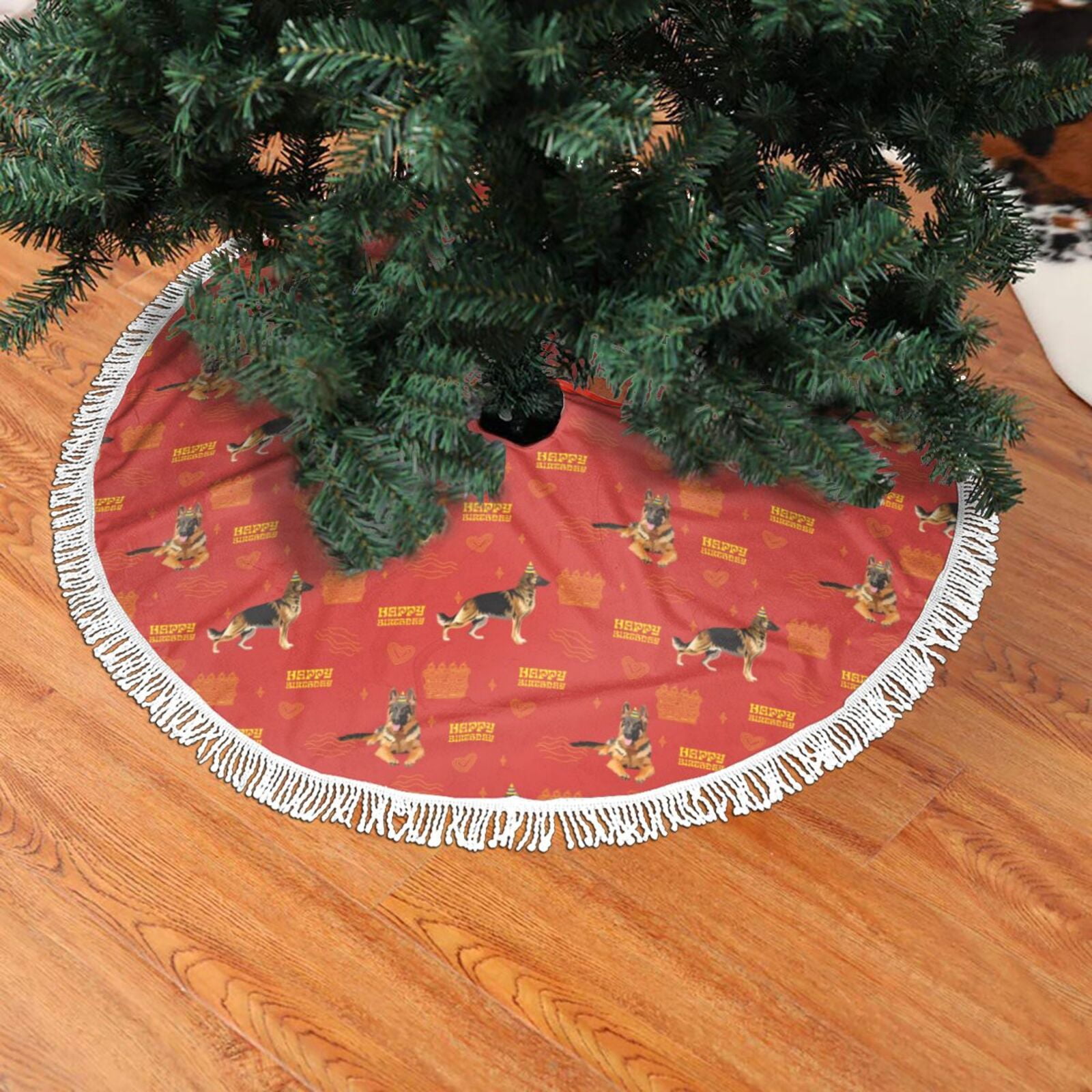Christmas Tree Skirt German Shepherd Dog No.1020 Halloween Tree Skirt