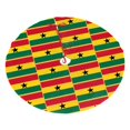 thumbnail image 1 of Christmas Tree Skirt Ghanaians-Flag Xmas Tree Skirt Mat for Christmas Decorations Party Holiday 30", 1 of 6