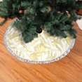 Christmas Tree Skirt Gold Calla Lily Flowers Halloween Tree Skirt