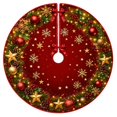 thumbnail image 1 of Christmas Tree Skirt Holiday Home Party Design Hides Tree Stand and Wires Beautifully Non-Slip Washable Durable for Christmas Celebrations Under Tree Decoration Choice, 1 of 3