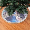 Christmas Tree Skirt, Majestic Fantasy Castle Christmas Tree