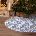 Christmas Tree Skirt, Plaid flowers Soft Funny Christmas Tree