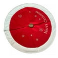 thumbnail image 1 of Christmas Tree Skirt Red And White " Merry Christmas" 41 Inch, 1 of 3
