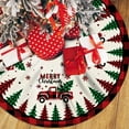 thumbnail image 1 of Christmas Tree Skirt Red Buffalo Plaid Xmas Tree Skirts Mat 48 Inches for Indoor Outdoor Christmas Tree Holiday Party Merry Christmas Signs Tree Skirts for Holiday Decorations, 1 of 5
