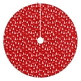 thumbnail image 1 of Christmas Tree Skirt,Red Christmas Tree Pattern Christmas Tree Decor with Red Ribbon Ties,Round Shape,Christmas Decorations for Home 36"x36", 1 of 7