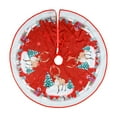 Christmas Tree Skirt Red Christmas Tree Skirt Elks Santa Claus