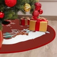 thumbnail image 1 of Christmas Tree Skirt Red Cloth Xmas Tree Skirts Christmas Party Holiday Home Garden Decor, 1 of 6