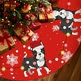 thumbnail image 1 of Christmas Tree Skirt Red Tree Skirts Boston Terrier Xmas Tree Skirt Tree Mat 48 Inch Dog Winter Christmas Decorations for Home, 1 of 6