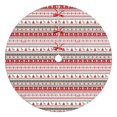 thumbnail image 1 of Christmas Tree Skirt,Red and White Christmas Striped Pattern Christmas Tree Decor with Red Ribbon Ties,Round Shape,Christmas Decorations for Home 48"x48", 1 of 7