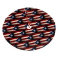thumbnail image 1 of Christmas Tree Skirt Retro Puerto-Rico-Flag Xmas Tree Skirt Mat for Christmas Decorations Party Holiday 30", 1 of 6