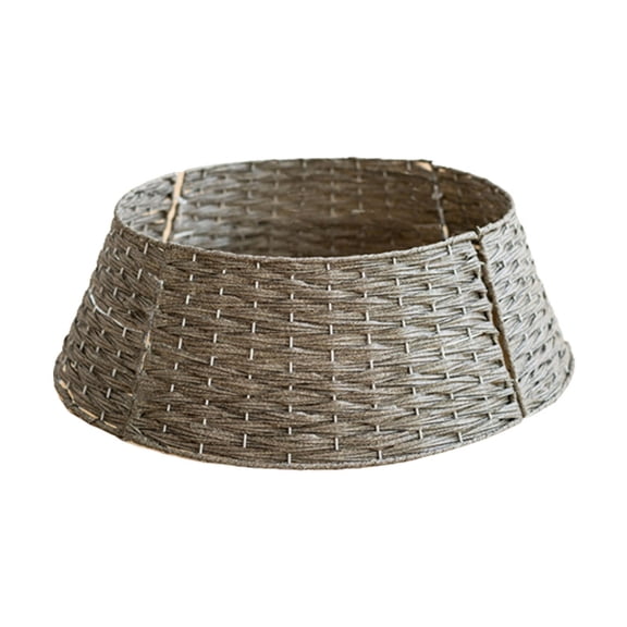 Christmas Tree Skirt Retro Round Basket Xmas Trees Foot Decor Collar