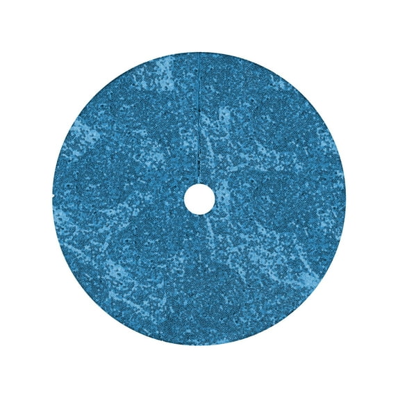 Christmas Tree Skirt, Sequin Christmas Tree Skirt, 24 Inch Glitter Vintage Christmas Tree Skirt Set, Polyester Holiday Party Decoration