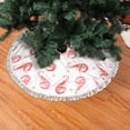 thumbnail image 1 of Christmas Tree Skirt, Shrimp Seaweed Christmas Tree Decorations Indoor, Tree Skirts Mat With Tassel Trim for Halloween New Year Holiday Christmas Party Decor 48 Inches, 1 of 7