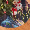 Christmas Tree Skirt, Skull Witch Plush Soft Christmas Tree Decorations