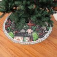 Christmas Tree Skirt Stamp Pattern Grape Halloween Tree Skirt Fall