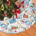 Christmas Tree Skirt, Stamp Plush Soft Christmas Tree Decorations