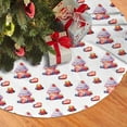 thumbnail image 1 of Christmas Tree Skirt, Strawberry Blueberry Cream Cake Soft Plush Christmas Tree Decorations Indoor, Tree Skirts Mat for New Year Halloween Holiday Christmas Party Decor 48", 1 of 6