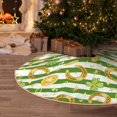 Christmas Tree Skirt, Watercolor St Patrick Day Christmas Decorations