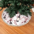 thumbnail image 1 of Christmas Tree Skirt, Watercolor Wine Christmas Tree Decorations Indoor, Tree Skirts Mat With Tassel Trim for Halloween New Year Holiday Christmas Party Decor 30 Inches, 1 of 7